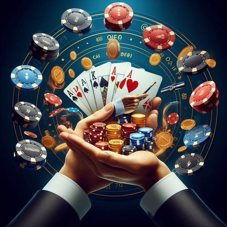 Adult user reading bit 5 gold slots guide with responsible gaming reminders
